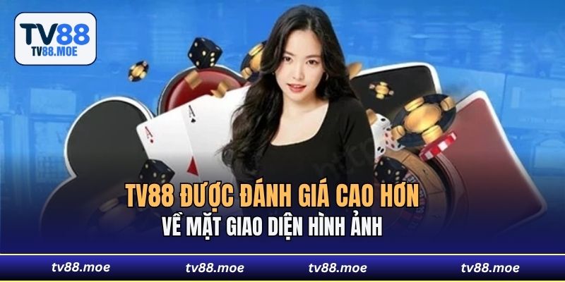 TV88 được đánh giá cao hơn về mặt giao diện hình ảnh 